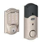 0043156531424 Schlage Camelot Satin Nickel Sense Smart Lock Homekit