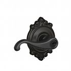 043156452439 Schlage Lock Brookshire Collection Callington Keyed Entry Lever Matte Black