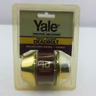 081023164788 Yale Deadbolt Single Cylinder Gold Color Finish Two