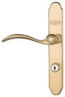 08715607 Larson Brass Right Hinge Storm Screen Door Mortise Lock Set