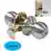 1-10pack Dl12061snet-combo Homehardwarepro Entrance Storeroom Satin Nickel Round Door Knob Lockset Key Lever