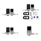 1ca92ea70ef171b2700bf98078e6ee30 Modern Door Levers Silver Zinc Alloy Keyless Touch 711983537345