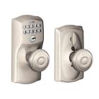 202950671 Schl Age Georgian Satin Nickel Keypad Electronic Door 0043156901234