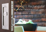 21154 Emtek Privacy Modern Rectangular Pocket Door Mortise Lock