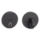 258rdt-514s Kwikset Uptown Round Deadbolt Iron Black 883351549288