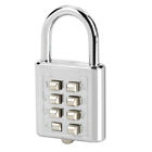 4894679682584 Dx Stainless Steel Numbers Combination Lock Silver