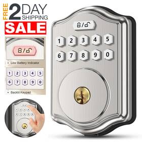 52hz 790807780525 Cerraduras Con Teclado Inteligente Para Puertas Principal 2 Llaves Silver