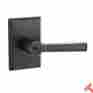 561832 Baldwin Reserve Dark Bronze Taper Entry Lever W Rustic Square Rose New 884011464200