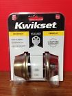 58401 Kwikset Antique Brass Dead Bolt Lock With Thumb Know Nos
