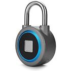 604213677006 Fingerprint Keyed Padlocks Padlock Bluetooth Connection Metal Waterproof