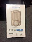 Be479aa 66190-2 Schlage Sense Smart Deadbolt With Camelot Trim In Satin Nickel