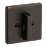 663sqt-11p Kwikset Bronze Privacy One Sided Deadbolt From The Signature Series