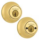 6653cprcalrcssmt Kwikset New Double Cylinder Deadbolt Smarkey Technology Polished Brass