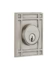 640694 715156 Nostalgic Warehouse Mission Double Cylinder Deadbolt Satin Nickel 640697151564