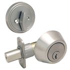 77736 Hardware House Cylinder Deadbolt Lock Satin Nickel Exterior 721371377736