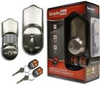 Srced-sn-2 785577859618 Simplicikey Remote Control Electronic Deadbolt Door Lock Satin