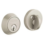 8041.151 Baldwin Antique Nickel Contemporary Single Cylinder Deadbolt For 723079147758