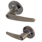 8104101 Honeywell Straight Entry Lever Door Lock Antique Brass 814113018575