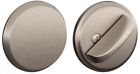 81425 Deadbolt Lock Satin Nickel With Exterior Plate Door 691171781425
