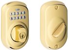 81999 Keypad Deadbolt Bright Brass Electronic Single Cylinder Keyless 691171781999