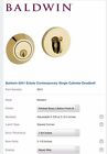 8241-003-ka4 Baldwin Hardware Never Used Contemporary Polished Brass Deadbolt 723079148878