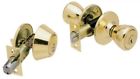 83963 Ultra Hardware Polished Brass Single Cylinder Deadbolt And 749694439634