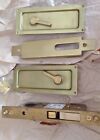 8575.033 Baldwin Hardware Vintage Brass Sliding Door Lock Nib