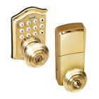 8732001 Honeywell Electronic Entry Knob Door Lock With Keypad Polished Brass