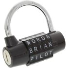 5-dial 898444001062 Wordlock Combination Padlock Black Secure Easy School Bikes
