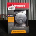 92580-010 Kwikset Uptown Low Profile Round Contemporary Deadbolt In Satin Nickel