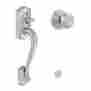 955959 221101 Schlage Camelot Handleset Less Deadbolt W Georgian Interior Knob In Satin Ni Id