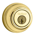 980 L03 Smt Kwikset Single Cylinder Deadbolt Polished Brass 883351102827