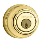 985 L03 Smt Kwikset Double Cylinder Deadbolt Polished Brass 883351158831