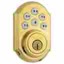 99100-015 Kwikset Smartcode Zigbee Traditional Style Deadbolt Polished Brass 883351425131