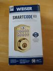 9ged18000-007 Weiser Smartcode With Home Connect Zigbee Electronic Lock In Brass