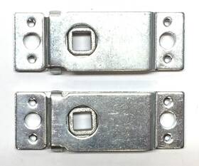 1v6755 A.l.hansen A.l. 3 Inch X 1 Steel Latch Lot Of 2 Nos