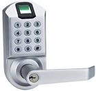 A1 Ardwolf Satin Chrome Fingerprint Keyless Keypad Door Lever 0790405099173