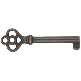 43188-47797 Aba Ky-14ac Antique Copper Plated Key For Drawer Or Cabinet Lock With A Fancy