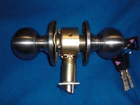 100-ab Abloy Disklock Lsda Grade 2 High Security Entrance Knob Lock With 4 Keys And No Card