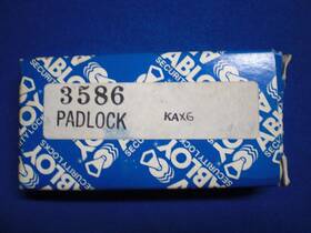 Pl3586 Abloy 3586 Disklock - Vintage High Security Padlock 2 Keys And Code Card Box