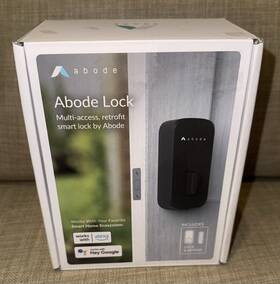 Abode 850025571326 Home Smart Lock And Keyless Entry Fingerprint Keypad Bluetooth Door Security