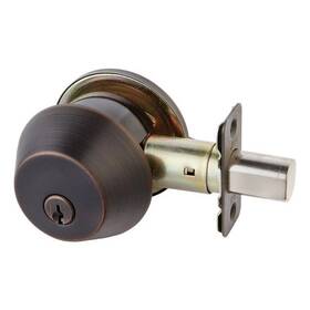 Ace 082901207641 Oil Rubbed Bronze Solid Alloy Single Cylinder Deadbolt