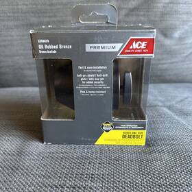 5366828 Ace Oil Rubbed Bronze Keyed One Side Deadbolt Fs