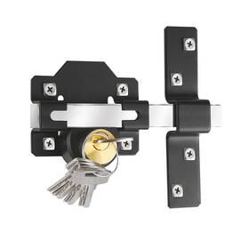 Acefox 724190909768 2.75 Inch Fence Gate Lock Heavy Duty Barn Door Double Sided Latch For
