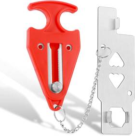 Acemining 313054858801 Upgrade Portable Door Lock Home Security Locks Travel Lockdown For Ad
