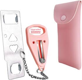 Acemining 313057950960 Portable Door Lock Home Security Locker Travel Lockdown Locks For