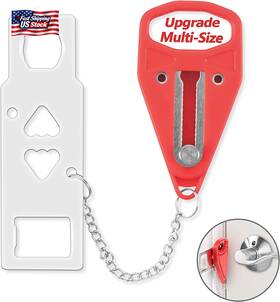 Acemining 711181971859 Portable Door Lock Home Security Travel Lockdown Locks For A