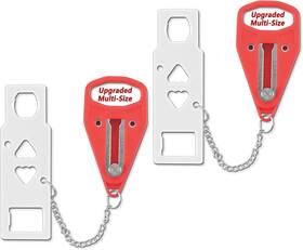 Acemining 744759965035 2 Pack Portable Door Lock Home Security Travel Lockdown Locks For Addi