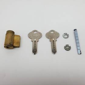 6865-us4 Acro Welch Lock Cylinder Conversion Kit Sargent U Knob 5 Pin Satin Brass #6865