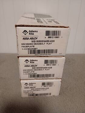 Ms1850sn-450-628 Adams Rite Ms1850sn450-628 Deadlock With Hook Bolt Non-handed Clear Inodized